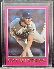 2024 Topps Heritage Clayton Kershaw ‘75 Throwback Pink #75BS-20