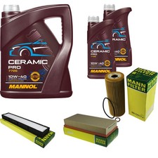 MANN Inspektionspaket 7L MANNOL Ceramic Pro 10W-40 für Mercedes-Benz SL R129