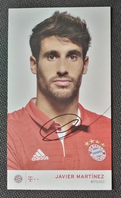 17688 Javier Martinez Bayern München 2016/17 Autogrammkarte original signiert