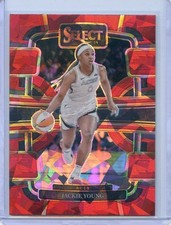 2024 Panini Select WNBA JACKIE YOUNG #38 CONCOURSE RED ICE PRIZM ACES