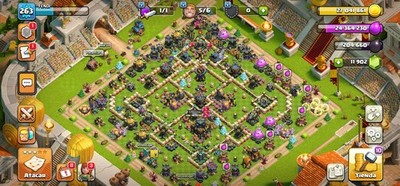 Clash of Clans TH16 Level 263 Game Account Legendary/Gold Skins
