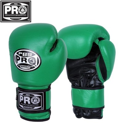 ProBoxing  Leather Boxing Gloves - Green - Premium Boxing Gloves, Sparring, MMA