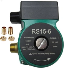 Brass Circulation Pump Green Color RS15/6-130