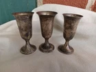 VINTAGE PREISNER STERLING SILVER CORDIAL SET OF THREE 62 grams