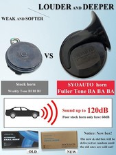 Car Horn12V Loud Universal Fit HighLow Tone Waterproof Truck HornReplacement Kit