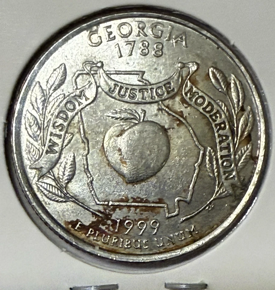 1999 P Georgia Quarter Errors - Image 4 of 4