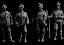 WWI Austro-Hungarian Soldiers 1/35 Scale Resin Figure Set Unpainted Model Kit