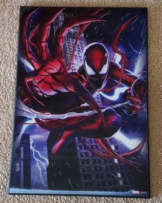 2021 Marvel Spiderman Holographic Board Wall Mount Art 19'' x 13''