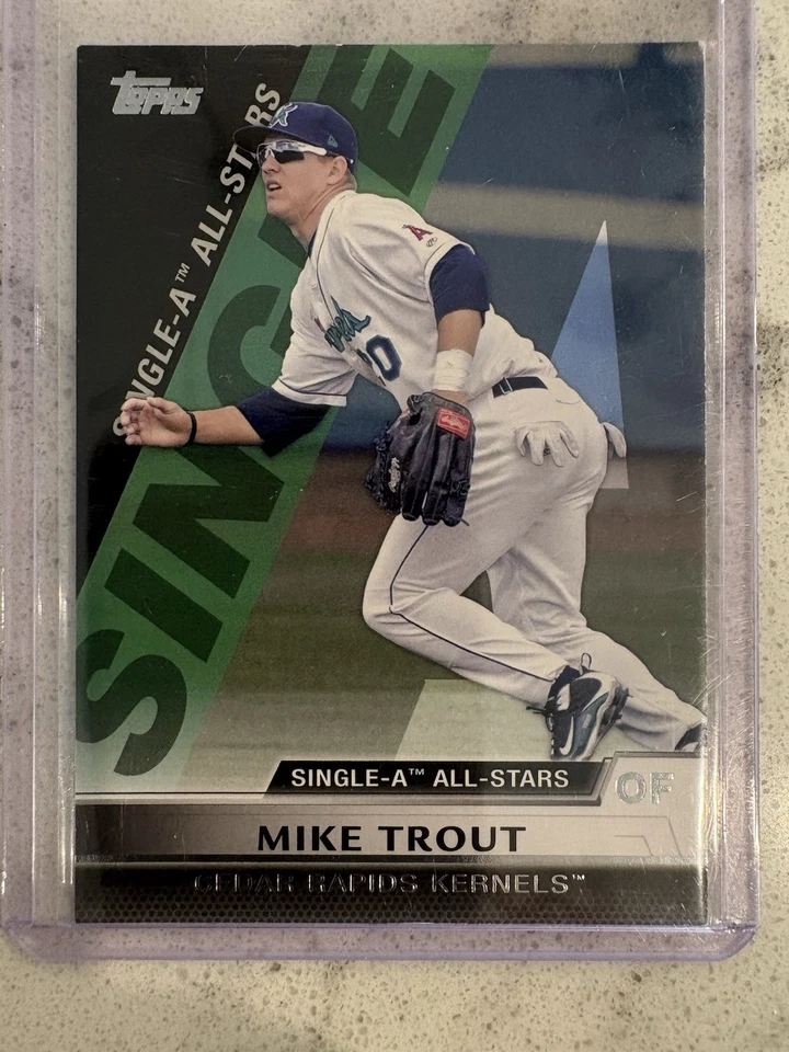 Mike Trout Rookie 2011 Bowman Draft RC PSA 8(four)Card Lot+2011 Topps A-All Star - Image 3 of 4