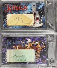 HA Kings Authentic Auto Joe Louis & Muhammad Ali 2-Card Lot BAS