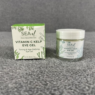 Brightening + Puffiness Control Vitamin C Kelp Eye Gel by SEA-el   1.0 fl oz