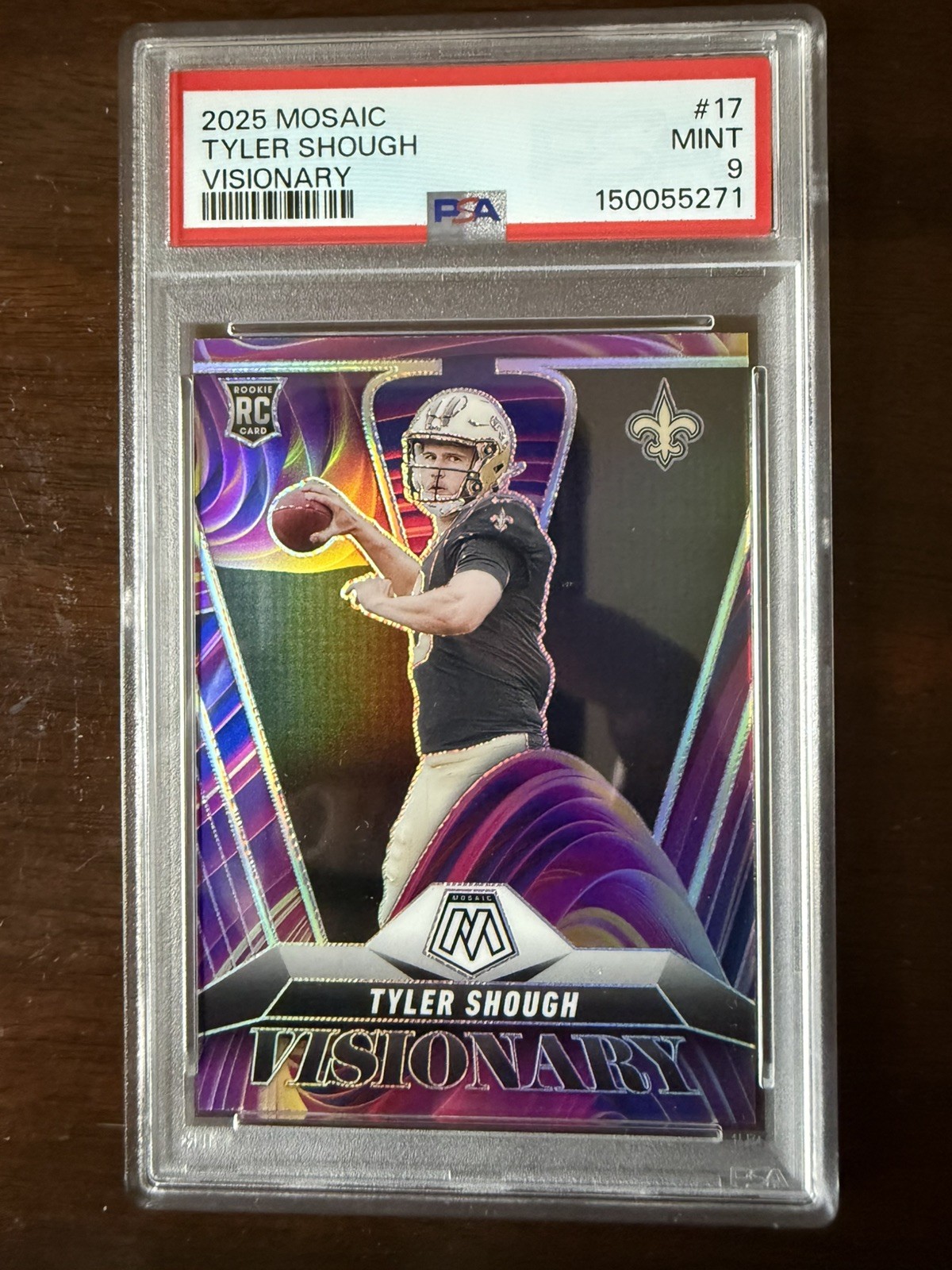 Tyler Shough Panini Mosaic Visionary #17 Base