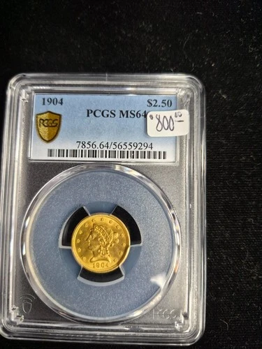 1904 Gold Liberty Head $2.50- PCGS MS64