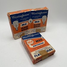 Westinghouse Flashbulbs 8 M2, 6 M25 Zirconium, Vintage 