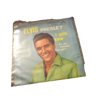 ELVIS PRESLEY - ARE YOU LONESOME TONIGHT - PICTURE SLEEVE - 45 RPM ...