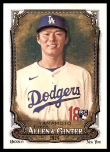 Yoshinobu Yamamoto 2024 Topps Allen & Ginter #201 Base Price Guide