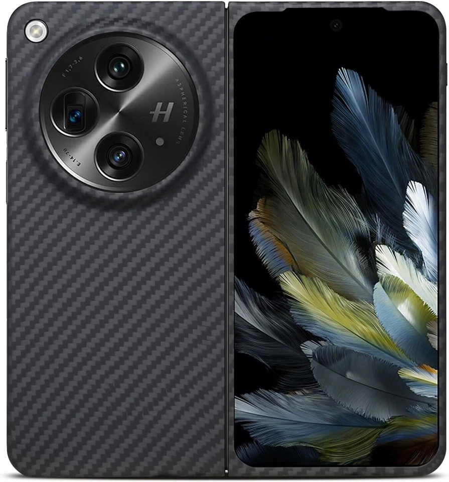 Original Carbon Fiber Case for OnePlus OPEN OPPO Find N3 Matte Ultra Thin Cover - Image 3 of 4