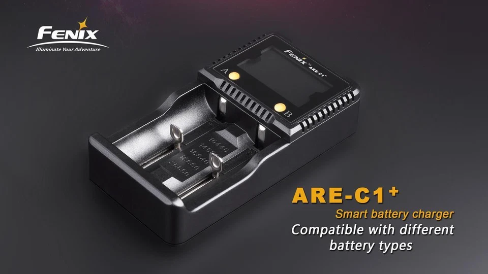 Fenix ARE-C1+ Plus dual channel battery charger w/ 2 X 16340 (RCR123A) - Image 2 of 4