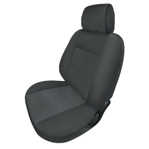 SINGLE SILVER MODERN JACQUARD SEAT COVER FOR RENAULT SCENIC RX4 - Picture 2 of 2