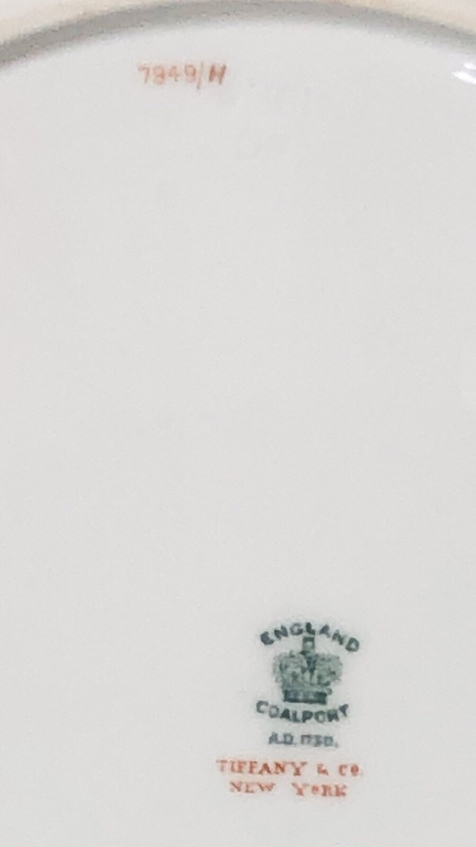 【TIFFANY Co. ✖️ COALPORT】プレート　キャビネット TIFFANY Co. ✖️ COALPORT】プレートキャビネット