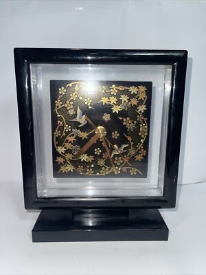 Vintage Kansai Urushi CLOCK Black Laquer 18wx21h (301) | eBay