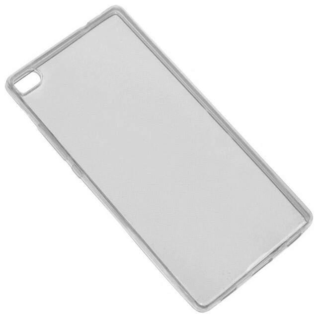 Cover Trasparente In Silicone TPU Per Huawei P8 - Custodia Sottile Antiurto E Antigraffio, Morbida Al Tattoo (Modello Lupo) - 2