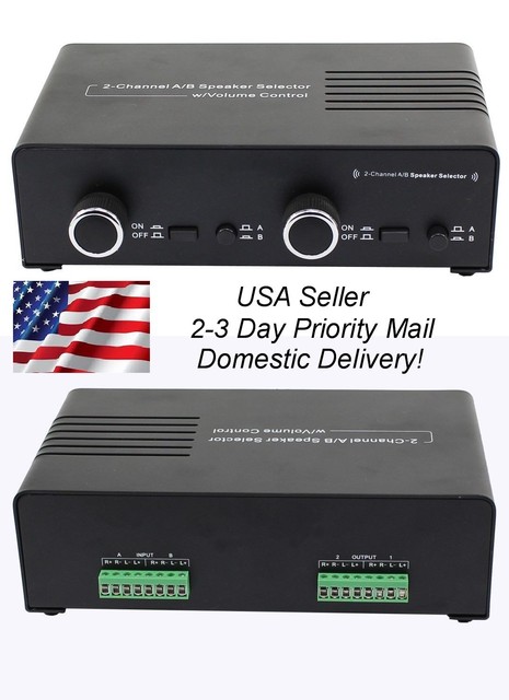 speaker selector with volume control