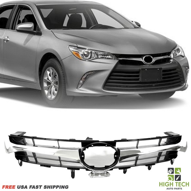 Front Upper Grill Chrome Grille For Toyota Camry SE LE 2015 2017 eBay