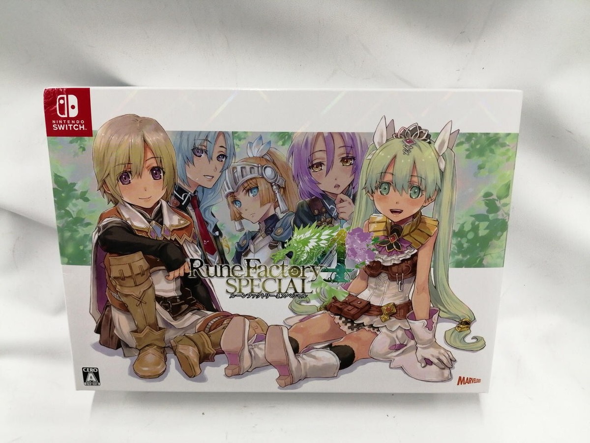 ルーンファクトリー4SPECIAL　限定メモリアルボックス Nintendo Switch Rune Factory 4 Special Memorial Box JP Edit Very