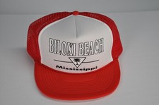 Biloxi Beach Mississippi Otton Cap Red Trucke...