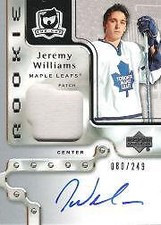 2006-07 The Cup #163 Jeremy Williams RC Rookie Auto Jersey /249 - NM-MT