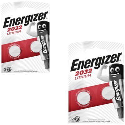 2x Energizer CR 2032 3V Batterie Lithium Knopfzelle DL2032 im 2er Blister 240mAh