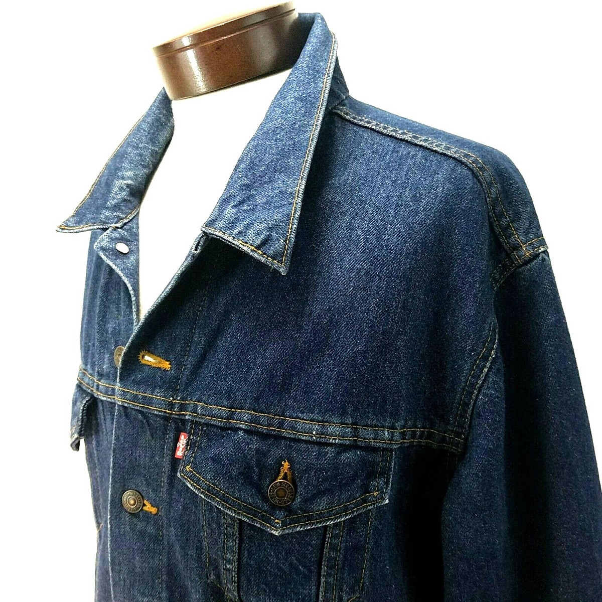 Vtg LEVI'S Trucker Denim Jacket 80s 70506-0216 Blue USA