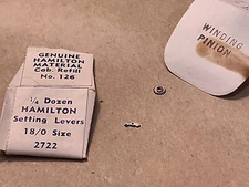 NOS Hamilton 18/0 Winding Pinion & Setting Lever