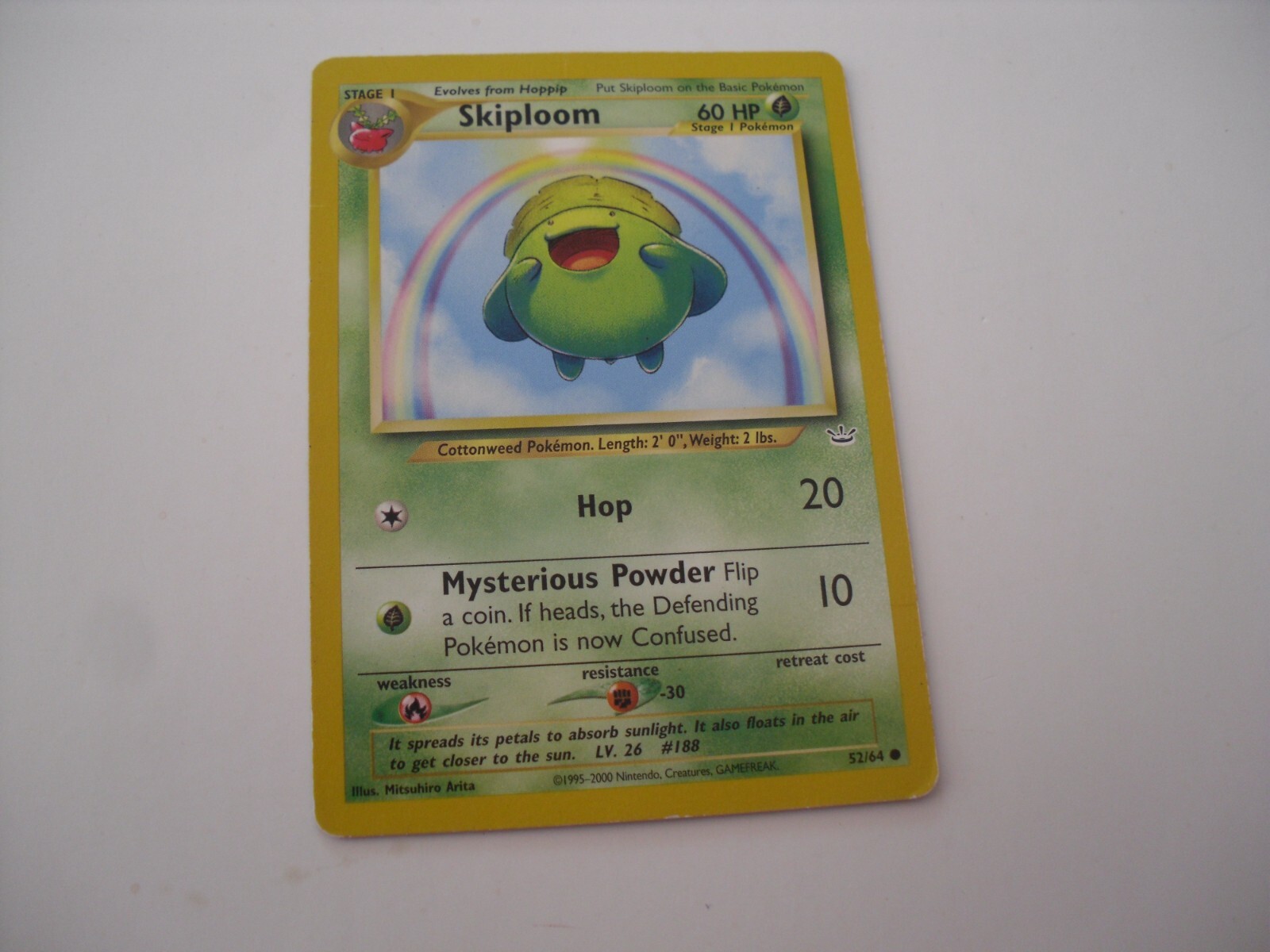 Pokemon Card - Neo Revelation 52/64 - SKIPLOOM (common) 1st Edition