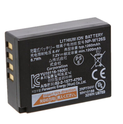 For Fujifilm NP-W126S Battery X-PRO1 PRO2 PRO3 X-A7 A10 X-T20 T30 T100 T200 X-H1