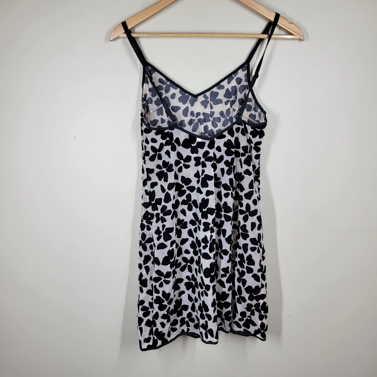 UNDERCOVER Mini abito slip Victoria's Secret maglia trasparente velluto fiori floreali piccolo