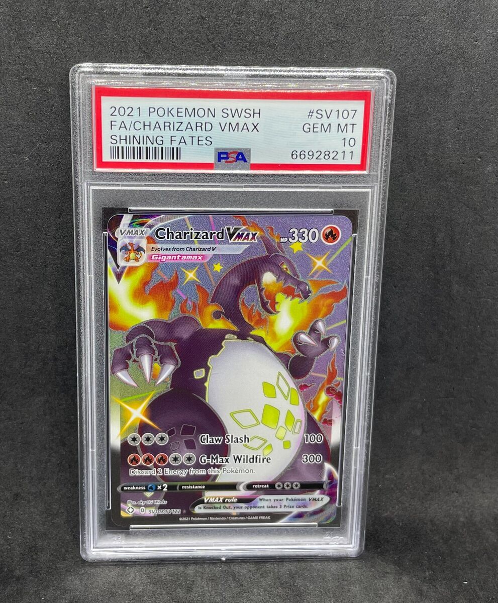 Pokemon Shining Fates Charizard Vmax SV107/SV122 Shiny Ultra Pokemon Shining Fates Charizard Vmax SV107/SV122 Shiny Ultra
