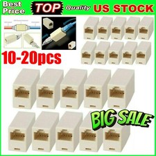RJ45 CAT5e CAT6 ETHERNET LAN Cable Extender COUPLER PLUG Joiner Connector FEMALE