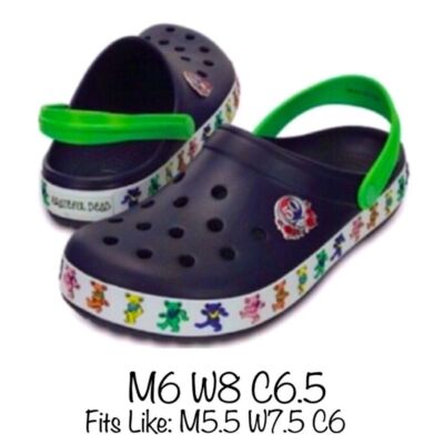 Grateful Dead 50th Anniversary CROCS- RARE - Like new RARE GRATEFUL DEAD CROCS 50th Anniversary Men main image 3