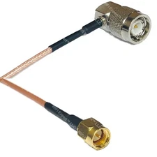RG316 TNC Male Angle to SMA MALE RF Cable FAST-SHIP LOT
