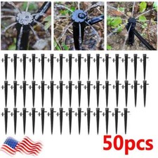 50pcs 360  Adjustable Water Flow Irrigation Drippers Stake Emitter Drip System