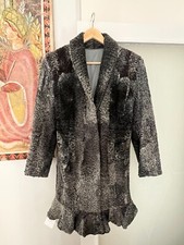 Pelliccia vintage di Astracan  persiano grigio 2004 nuova