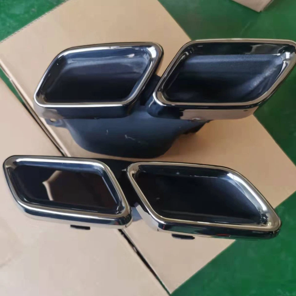 2Pcs Car Exhaust Muffler Pipe Tips Tailpipe For Mercedes Benz W205 C63 2015-2018 - Image 3 of 4