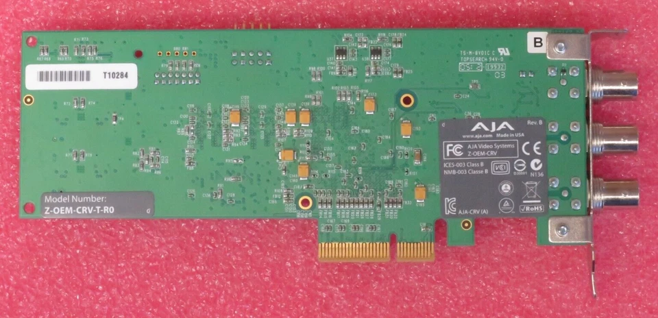 AJA CORVID 3G PCIE 4X CARD FOR 8/10-BIT DIGITAL 3G HD AND SD I/O Z-OEM-CRV-T-R0 - Image 3 of 4