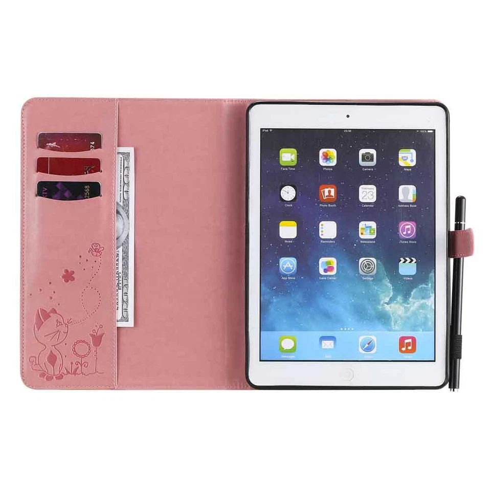 For iPad 7th 6th 5th 4th Gen Mini/Air/Pro Magnetic Smart Flip Leather Case Cover - Image 3 of 4