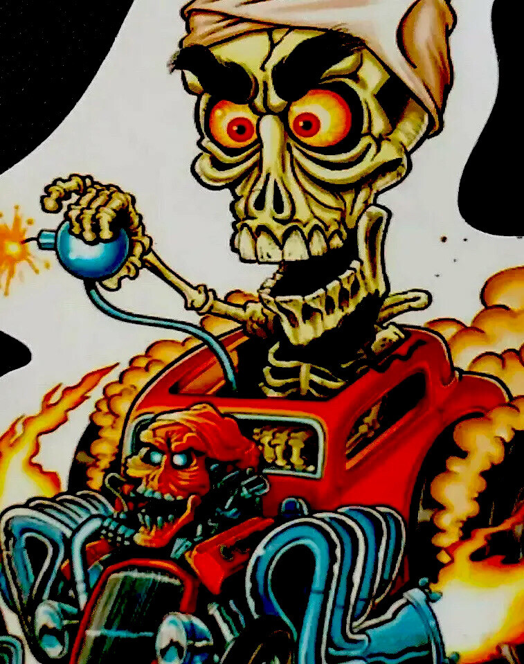 HOT ROD STICKER “JEFF DUNHAM VENTRILOQUIST ACHMED” 3 1/4 X 3 1/2