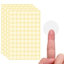 1000 Pcs Clear Circle Stickers, 0.79 Inch Self-Adhesive Clear Round Stickers