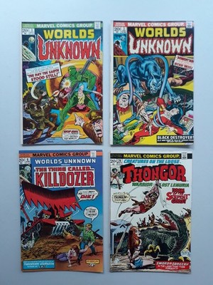 World's Unknown 3, 5, 6, Creatures On The Loose 26 Marvel Comics Horror