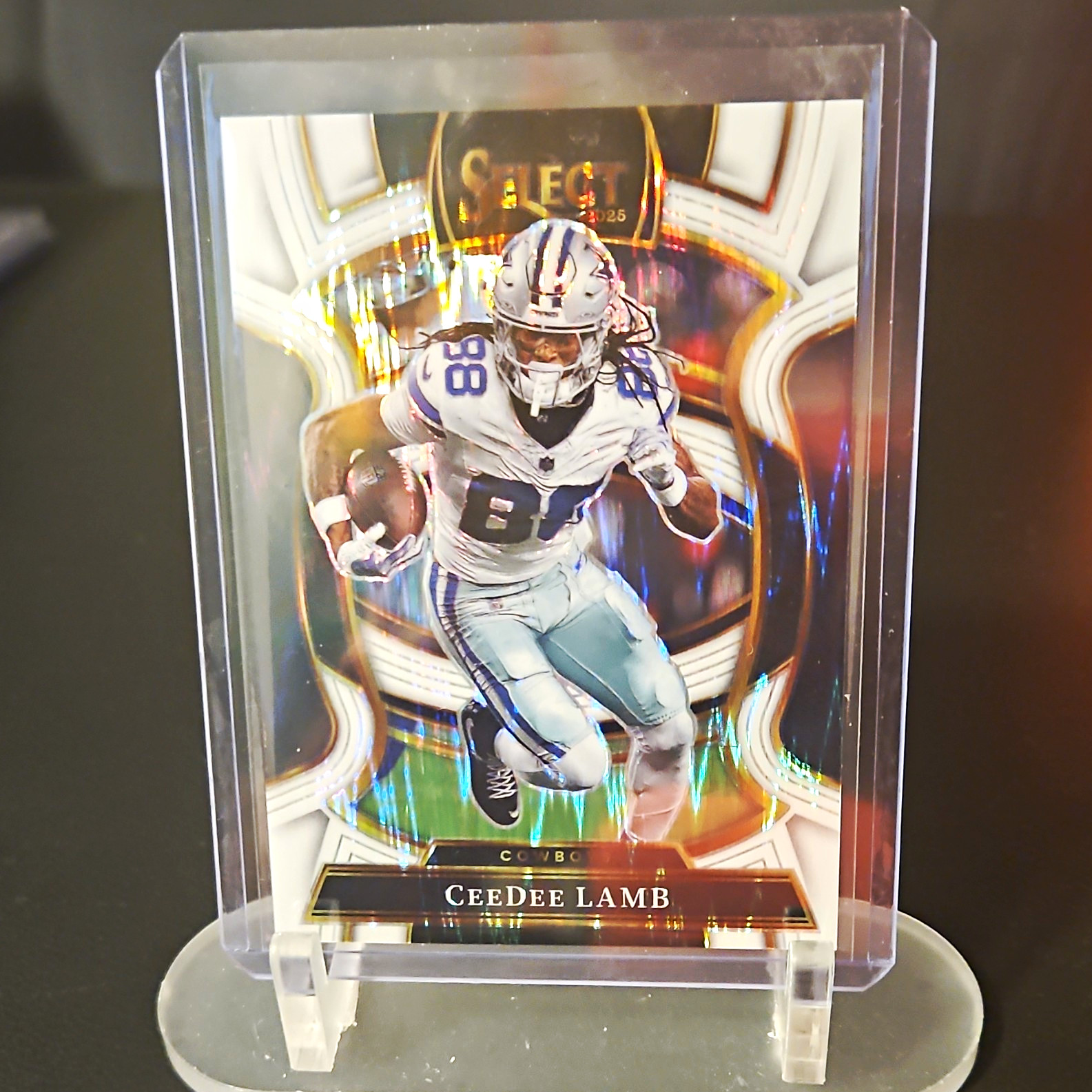 Panini 2025 Select Concourse CeeDee Lamb Cowboys #98 White Shock Prizm /799